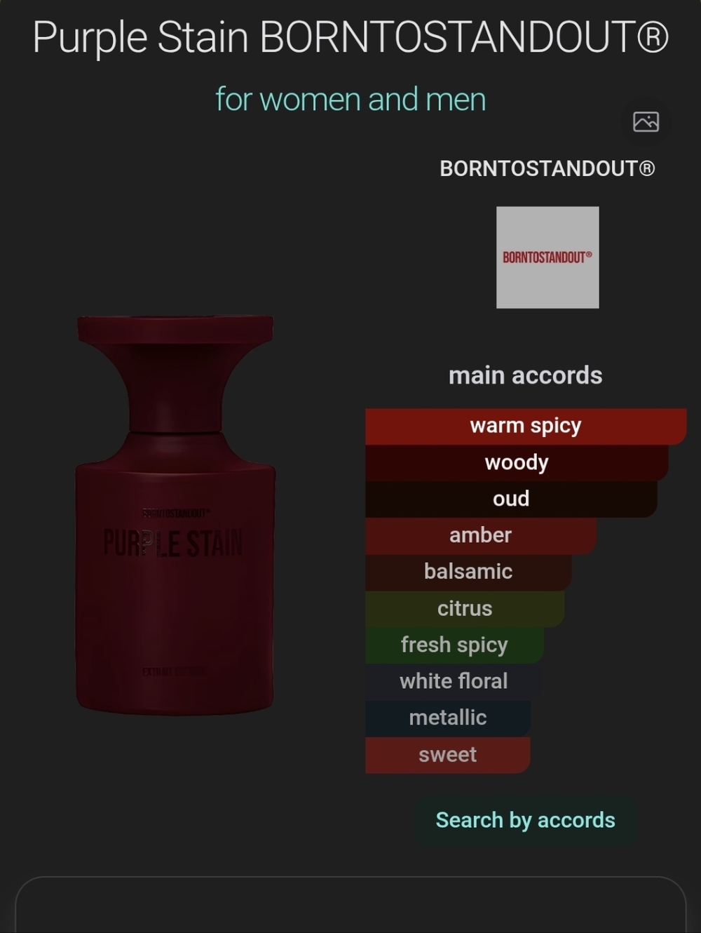 ✨️BornToStandOut Purple Stain Extrait SAMPLE✨️ - Picture 2 of 2